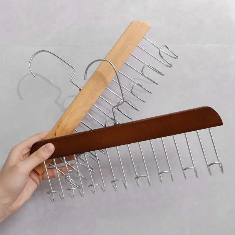 1 Pcs Multifunctional 8 Hooks Wood Hanger